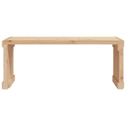Banc de jardin extensible 212,5x40,5x45 cm bois massif de pin 