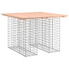 Banc jardin design gabion 100x102x72 cm bois massif de douglas 