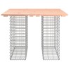 Banc jardin design gabion 100x102x72 cm bois massif de douglas 