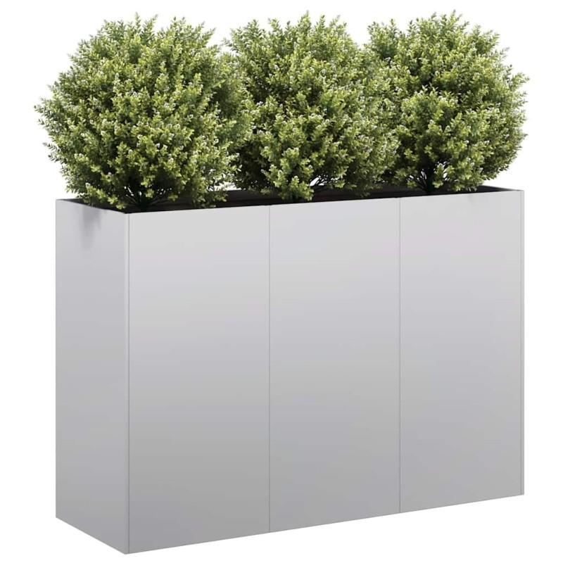 Jardinière 120x40x80 cm acier galvanisé 
