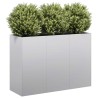 Jardinière 120x40x80 cm acier galvanisé 