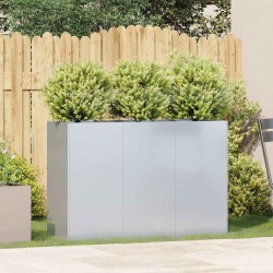 Jardinière 120x40x80 cm acier galvanisé 