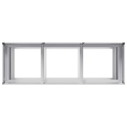 Jardinière 120x40x80 cm acier galvanisé 