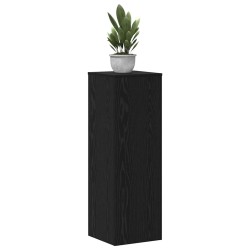 Supports de plantes - 2 pcs - Chêne noir - 33 x 33 x 100 cm - Bois reconstitué 