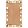 Miroir sculpté à la main Marron 80x50cm Bois de manguier massif 