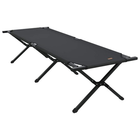 Chaises longues pliantes , 2 pièces noires en tissu Oxford 600D avec sac de transport. 