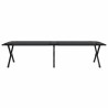 Chaises longues pliantes , 2 pièces noires en tissu Oxford 600D avec sac de transport. 