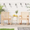 Chaises de jardin lot de 2 60x48x91 cm bois massif de pin 