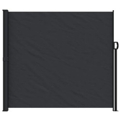 Auvent latéral rétractable noir 180x600 cm 