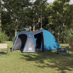 Tente Dôme avec toit avec stockage avec évent Bleu 384 x 254 x 170 cm 