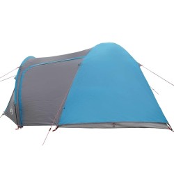 Tente Dôme avec toit avec stockage avec évent Bleu 384 x 254 x 170 cm 