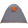 Tente Dôme avec toit avec stockage avec évent Gris et orange 384 x 254 x 170 cm 