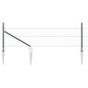 Ensemble de Clôture Set de 2 Vert forêt Acier galvanisé 