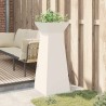Potte de jardin Pillar avec bol blanc 40x40x100 cm en acier. 