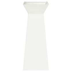 Potte de jardin Pillar avec bol blanc 40x40x100 cm en acier. 