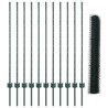 Set de Clôture de Jardin Set de 2 Vert Métal Grand Durable 
