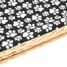 Panier pour chiens avec coussin 90x54x35 cm Saule naturel 