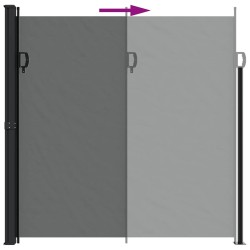 Auvent latéral rétractable anthracite 200x500 cm 