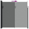 Auvent latéral rétractable anthracite 200x500 cm 