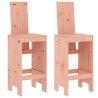 Tabourets de bar lot de 2 40x42x120 cm bois massif douglas 