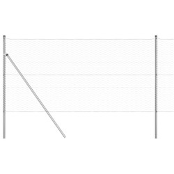 Ensemble de Clôture 2 pièces Acier galvanisé 25 x 1,2 m Durable 
