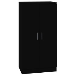 Armoire à chaussures Noir 55x35x108 cm Bois d'ingénierie 