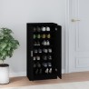 Armoire à chaussures Noir 55x35x108 cm Bois d'ingénierie 