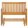 Balancelle de jardin 110 cm Bois d'acacia solide 