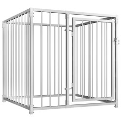 Chenil d'extérieur pour chiens 100 x 100 x 100 cm 