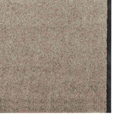 Tapis de porte rectangulaire beige 120x400 cm 