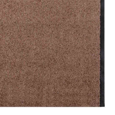 Tapis de Porte Rectangulaire Marron 120x400 cm 