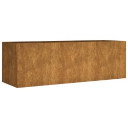 Lit surélevé de jardin 120x40x40 cm acier corten 