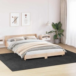 Tapis shaggy avec fond en latex gris foncé 240x340 cm 
