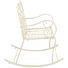 Banc de jardin 104 cm Fer Blanc antique 