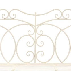 Banc de jardin 104 cm Fer Blanc antique 