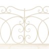 Banc de jardin 104 cm Fer Blanc antique 