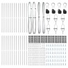 Poteaux de clôture , 26 pcs, Ø32 mm, 190 cm, acier galvanisé 
