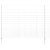 Panneaux de clôture 22 pcs U-Channel 160 cm Acier galvanisé 