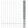 Panneaux de clôture 22 pcs U-Channel 160 cm Acier galvanisé 
