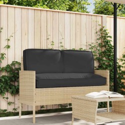 Set de coussins de palette avec oreiller 3 pcs Noir 