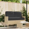 Set de coussins de palette avec oreiller 3 pcs Noir 