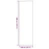 Tapis de porte gris rectangle 120x400 cm 