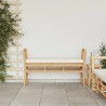 Banc de jardin avec coussin de 110 cm en bambou 