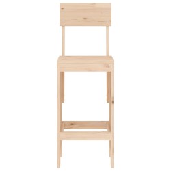 Tabourets de bar lot de 2 40x48,5x115,5 cm bois massif de pin 
