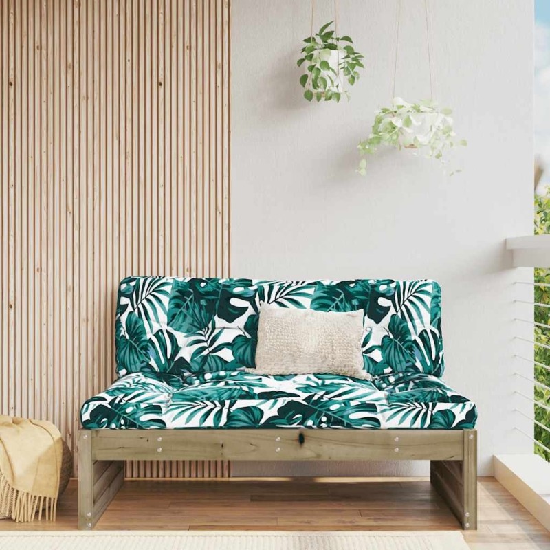 Canapé central 120x80 cm bois de pin imprégné 