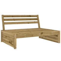 Canapé central 120x80 cm bois de pin imprégné 