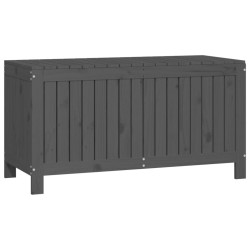 Boîte de rangement de jardin Gris 115x49x60 cm Bois de pin 
