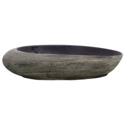 Vasque à poser violet et gris ovale 59x40x14 cm céramique 