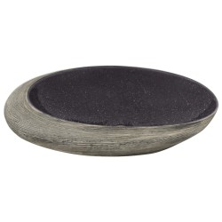 Vasque à poser violet et gris ovale 59x40x14 cm céramique 