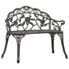 Banc de bistrot 100 cm Bronze Aluminium coulé 